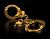 Золотистые наручники Metal Cuffs от Pipedream