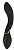 Черный изогнутый вибромассажер Josephine - 20 см. от Dream Toys