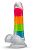Яркий люминесцентный фаллоимитатор Rainbow Rave - 16,5 см. от Blush Novelties