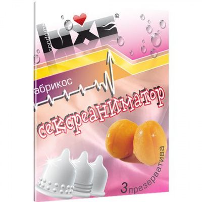 Презервативы Luxe  Сексреаниматор  с ароматом абрикоса - 3 шт. от Luxe