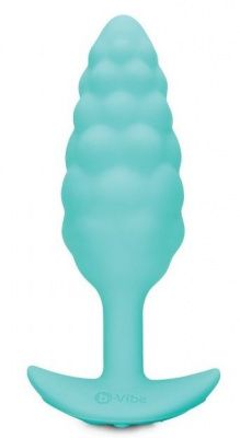 Мятный рельефный анальный виброплаг Bump - 13,5 см. от b-Vibe