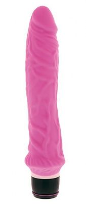Розовый вибратор-реалистик PURRFECT SILICONE CLASSIC 8.5INCH PINK - 21,5 см. от Dream Toys