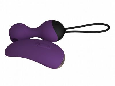 Фиолетовые виброшарики с вибропультом SuperNova от Le Frivole