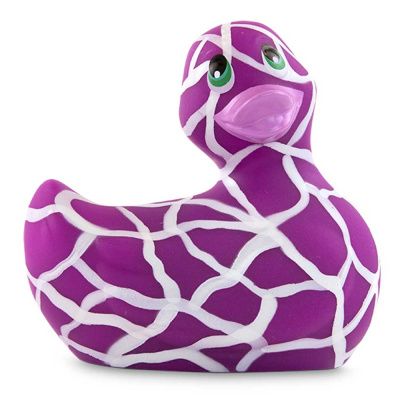 Филетово-белый вибратор-уточка I Rub My Duckie 2.0 Wild от Big Teaze Toys