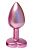 Розовая анальная пробка с кристаллом-сердцем Pearl Pink Plug Small от Dream Toys