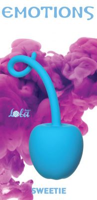 Голубой стимулятор-вишенка со смещенным центром тяжести Emotions Sweetie от Lola toys