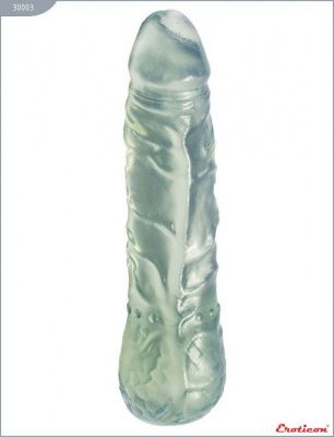 Прозрачный гелевый фаллоимитатор - 16 см. от Eroticon