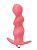 Розовая фигурная анальная вибропробка Spiral Anal Plug - 12 см. от Lola toys