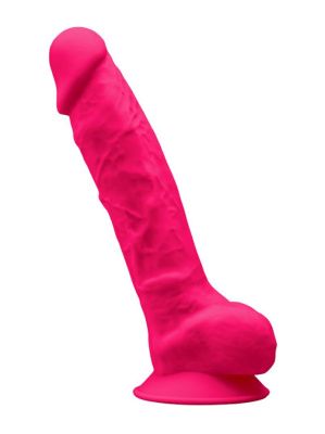 Розовый фаллоимитатор SILEXD Model 1 с мошонкой - 20 см. от Adrien Lastic