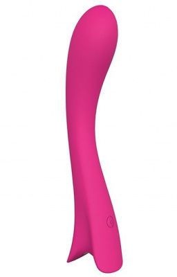 Розовый перезаряжаемый вибратор LOVELY PRINCESS - 15 см. от Dream Toys