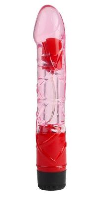 Розовый реалистичный вибратор 9 Inch Realistic Vibe - 23 см. от Chisa