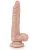 Телесный фаллоимитатор на присоске Dr. Skin Realistic Cock Stud Muffin - 21,6 см. от Blush Novelties