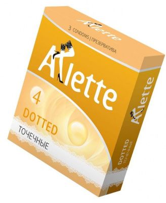 Презервативы Arlette Dotted с точечной текстурой - 3 шт. от Arlette