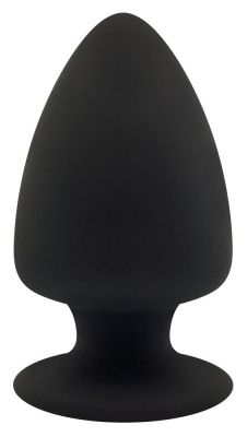 Черная анальная втулка Premium Silicone Plug M - 11 см. от Adrien Lastic