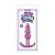 Фиолетовая анальная пробка Jelly Rancher T-Plug Ripple Purple - 10,9 см. от NS Novelties