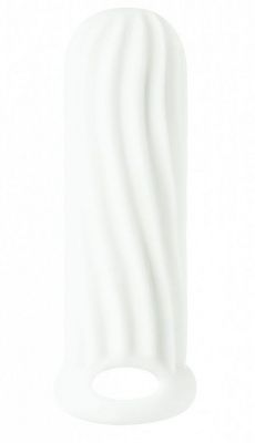 Белый фаллоудлинитель Homme Wide - 13 см. от Lola toys