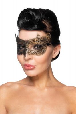 Золотистая карнавальная маска  Шедар  от Сумерки богов