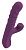 Фиолетовый вибратор-кролик с функцией постукивания и фрикциями 3 Function Rabbit Vibrator - 23,7 см. от Orion
