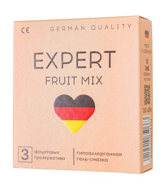 Ароматизированные презервативы EXPERT Fruit Mix - 3 шт. от Expert