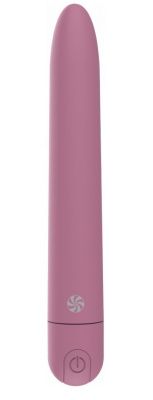 Розовый перезаряжаемый вибратор Haze - 18 см. от Lola toys