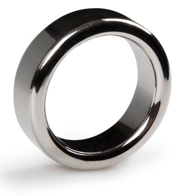 Серебристое эрекционное кольцо Heavy Cock Ring Size M от EDC Wholesale