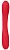 Красный двухсторонний вибратор Flex - 21,5 см. от Shots Media BV
