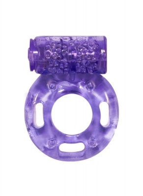 Фиолетовое эрекционное кольцо с вибрацией Rings Axle-pin от Lola toys