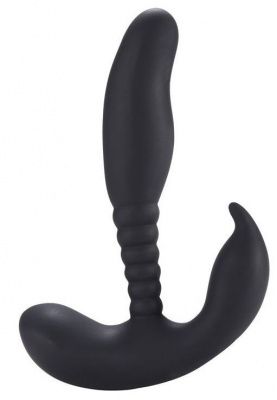 Черный стимулятор простаты Anal Pleasure Dual Vibrating Prostate Stimulator - 13,5 см. от Howells