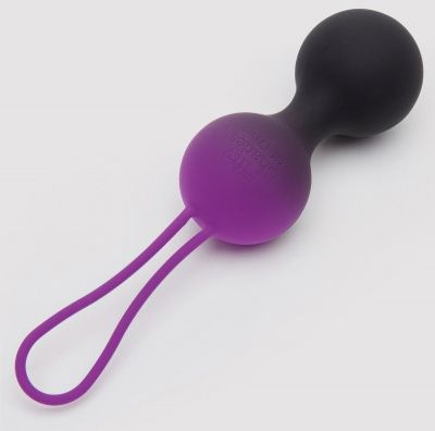 Черные, меняющие цвет вагинальные шарики Inner Goddess Colour-Changing Jiggle Balls 90g от Fifty Shades of Grey