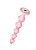 Розовая анальная цепочка с кристаллом Buddy - 17,7 см. от Lola toys