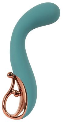 Бирюзовый вибратор для точки G The Magician G-Spot Vibrator - 19 см. от Orion