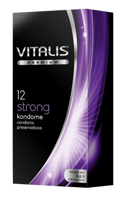 Презервативы с утолщённой стенкой VITALIS PREMIUM strong - 12 шт. от R&S GmbH
