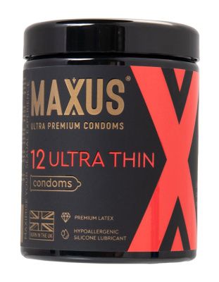 Ультратонкие презервативы MAXUS Ultra Thin - 12 шт. от Maxus
