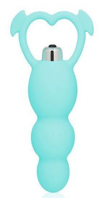 Мятный анальный вибромассажер с 7 режимами вибрации - 12 см. от Bior toys