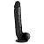 Черный фаллоимитатор-гигант на присоске Long Logan 10’’ Dildo with Balls - 27,4 см. от XR Brands