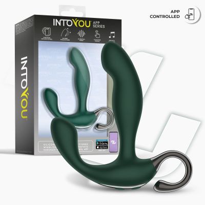 Зеленый вибромассажёр простаты Greeny - 12,8 см. от Intoyou