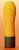 Оранжевый рифленый мини-вибратор IROHA ZEN YUZUCHA - 12,7 см. от Tenga