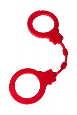 Красные силиконовые наручники  Штучки-дрючки  от Штучки-дрючки