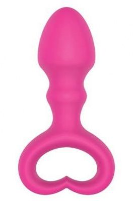 Каплевидная анальная втулка розового цвета - 6,5 см. от Bior toys