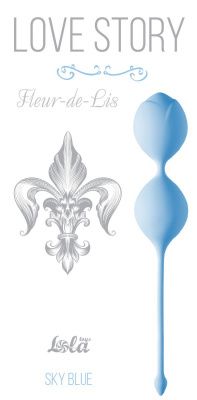 Голубые вагинальные шарики Fleur-de-lisa от Lola toys