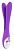Фиолетовый сдвоенный вибратор Bendable Double Vibrator - 24,3 см. от Orion