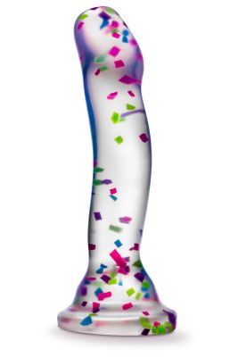 Прозрачный люминесцентный фаллоимитатор Hanky-Panky - 19 см. от Blush Novelties