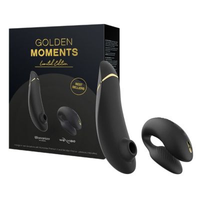 Набор для пар Golden Moments: Womanizer Premium 2 и We-Vibe Chorus от Womanizer