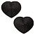 Черные пэстисы в форме сердечек Heart Pasties от California Exotic Novelties