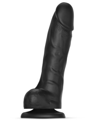 Черный фаллоимитатор Sliding Skin Realistic Dildo XXL с подвижной кожей - 20 см. от Strap-on-me