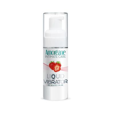 Жидкий вибратор со вкусом клубники Amoreane Strawberry - 30 мл. от Amoreane