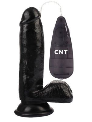 Черный реалистичный вибратор 6.7 Stud Realistic Dildo - 17,5 см. от CNT