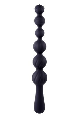 Черная анальная цепочка Beads Hunter - 22,9 см. от NMC