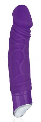 Фиолетовый реалистичный вибратор с 7 режимами - 16 см. от Erotic Fantasy