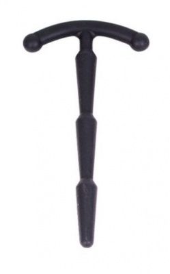 Черный уретральный плаг Kiotos X Sillicone Penis Stick 4 от O-Products